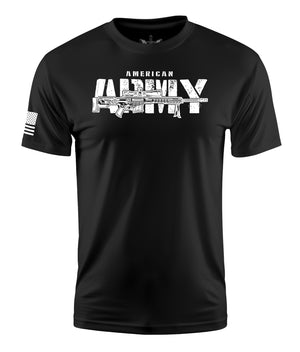 American Army Short Sleeve Shirt Apparel and Accessories Black Cotton