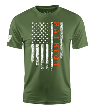 Patriot Flag Short Sleeve Shirt Apparel and Accessories Military Green Cotton