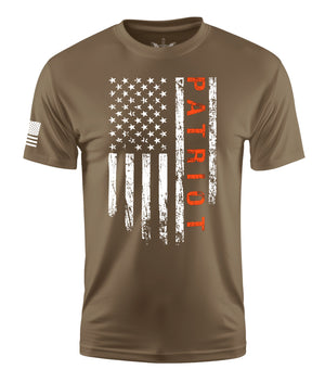 Patriot Flag Short Sleeve Shirt Apparel and Accessories Tan Cotton