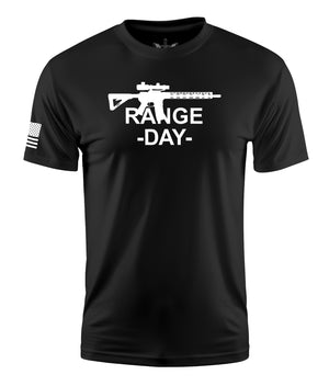 Range Day Short Sleeve Shirt Apparel and Accessories Black Cotton