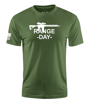 Range Day Short Sleeve Shirt Apparel and Accessories Military Green Cotton
