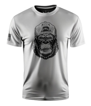 Serious Gorilla Short Sleeve Shirt Apparel and Accessories White Cotton