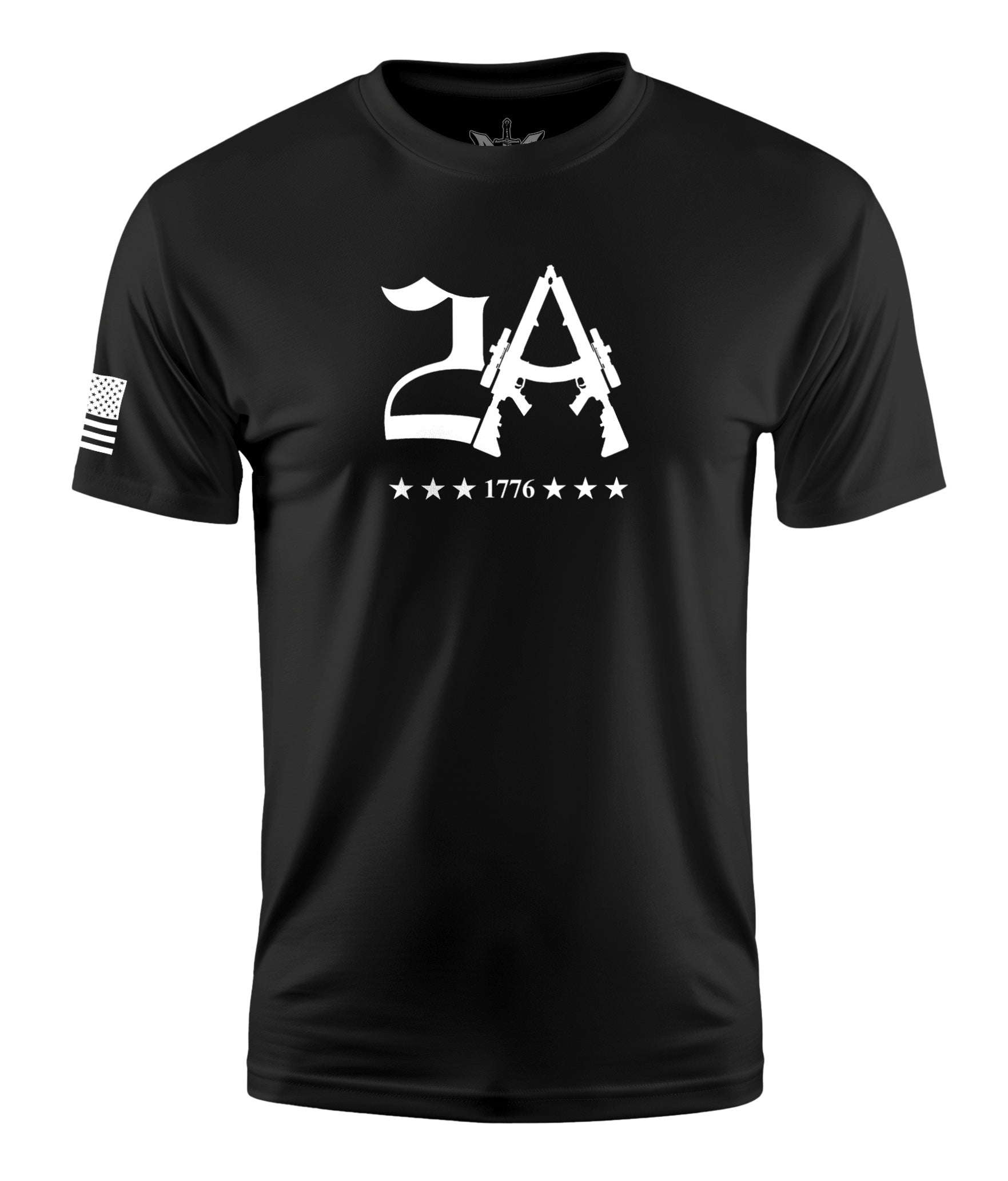 2A 1776 Short Sleeve Shirt Apparel and Accessories Black Cotton
