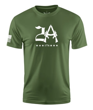 2A 1776 Short Sleeve Shirt Apparel and Accessories Military Green Cotton