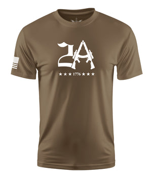 2A 1776 Short Sleeve Shirt Apparel and Accessories Tan Cotton
