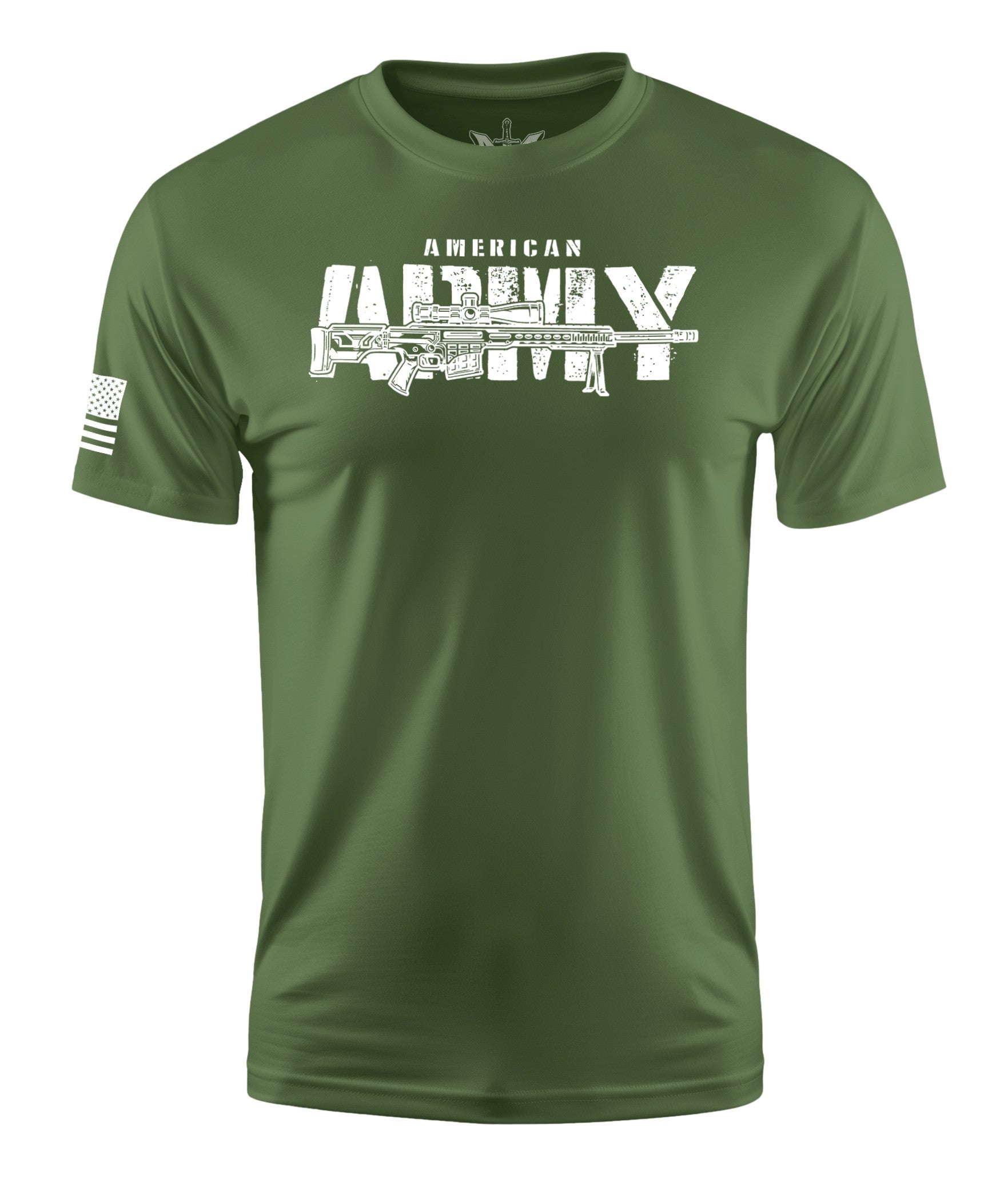 American Army Short Sleeve Shirt Apparel and Accessories Military Green Cotton