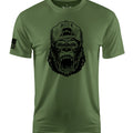 Angry Gorilla Short Sleeve Shirt Apparel and Accessories Military Green Cotton