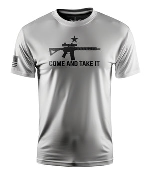 Come And Take It Short Sleeve Shirt Apparel and Accessories White Cotton