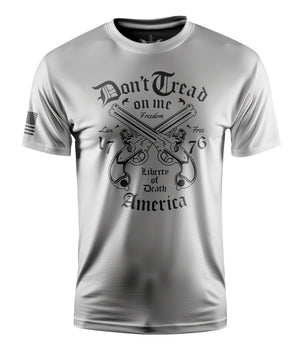 Don't Tread On Me Pistols Short Sleeve Shirt Apparel and Accessories White Cotton