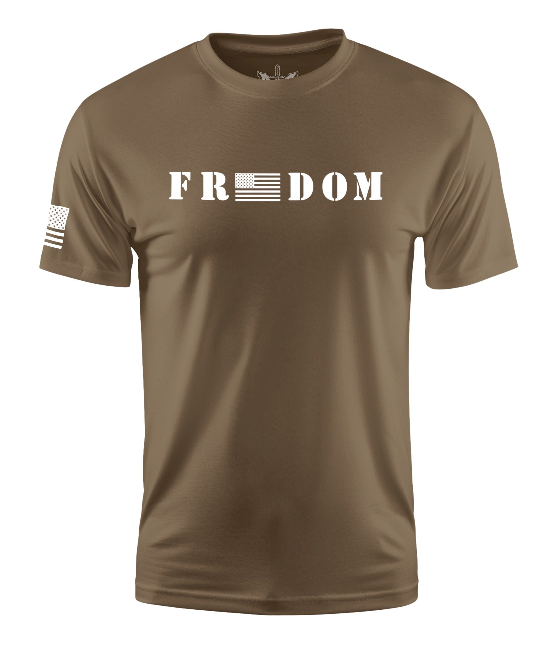 Freedom Short Sleeve Shirt Apparel and Accessories Tan Cotton
