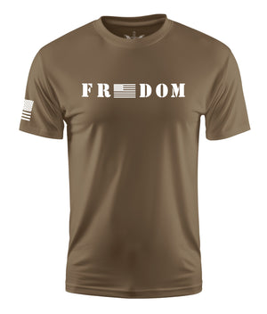 Freedom Short Sleeve Shirt Apparel and Accessories Tan Cotton