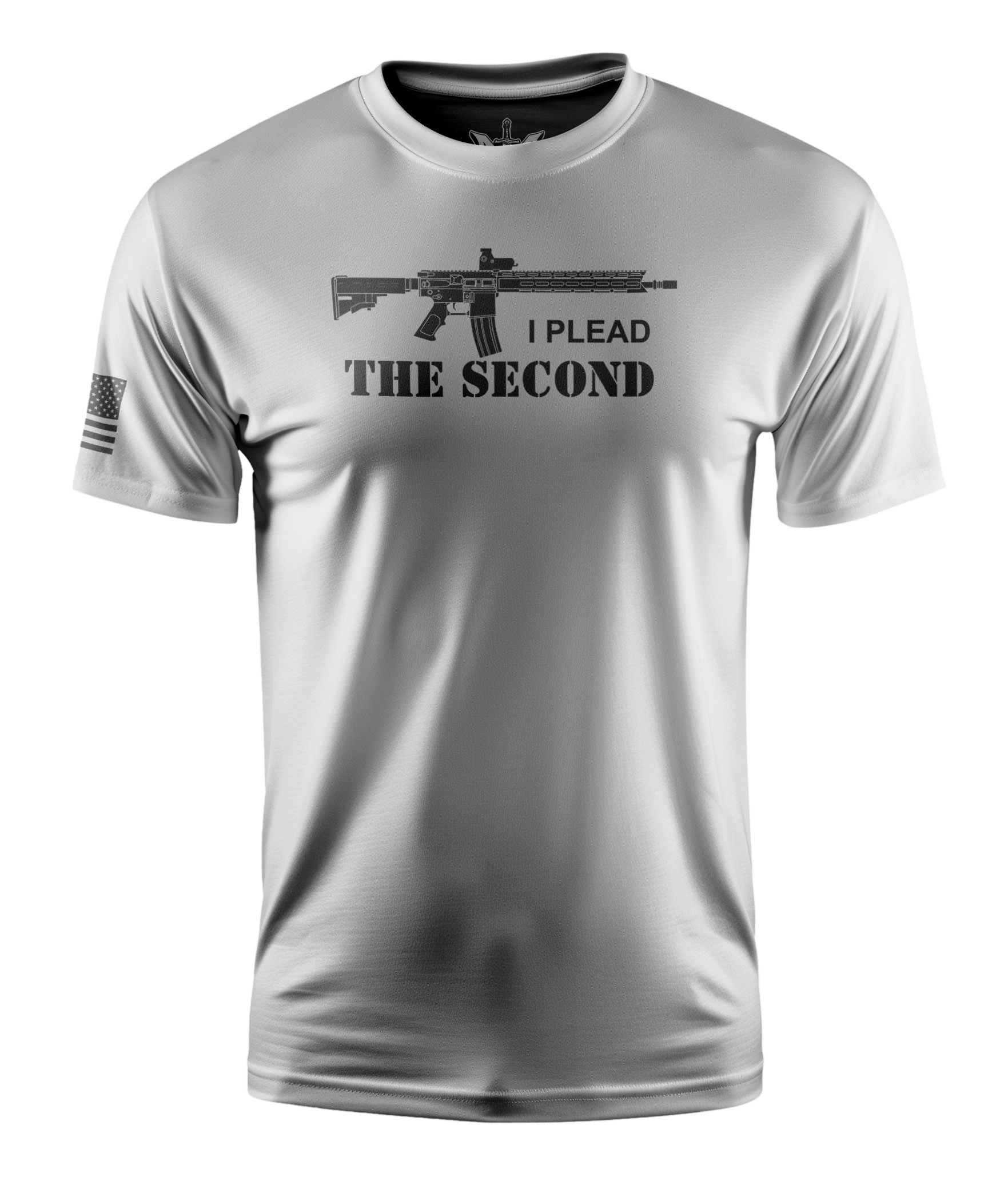 I Plead The Second Short Sleeve Shirt Apparel and Accessories White Cotton