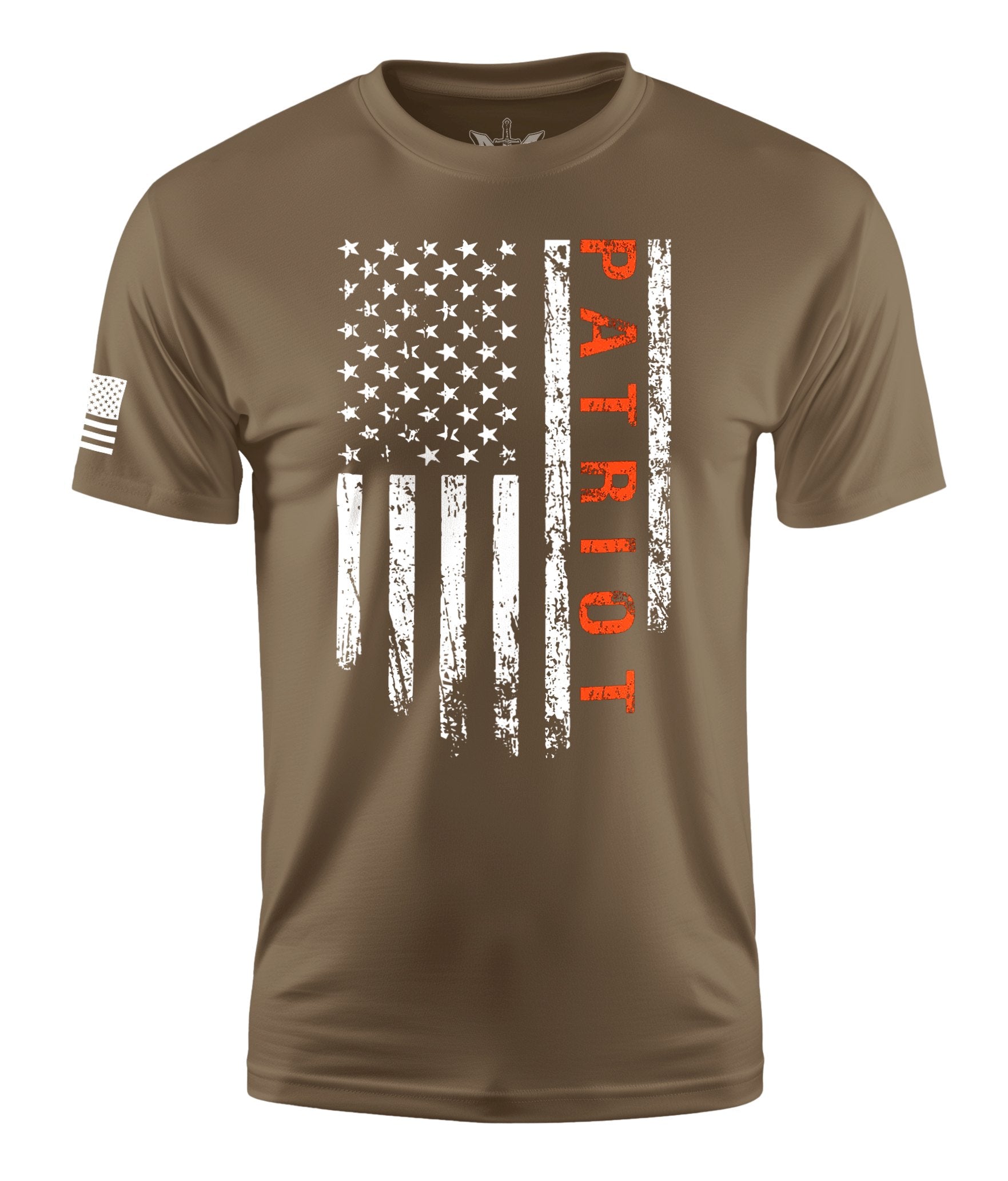 Patriot Flag Short Sleeve Shirt Apparel and Accessories Tan Cotton