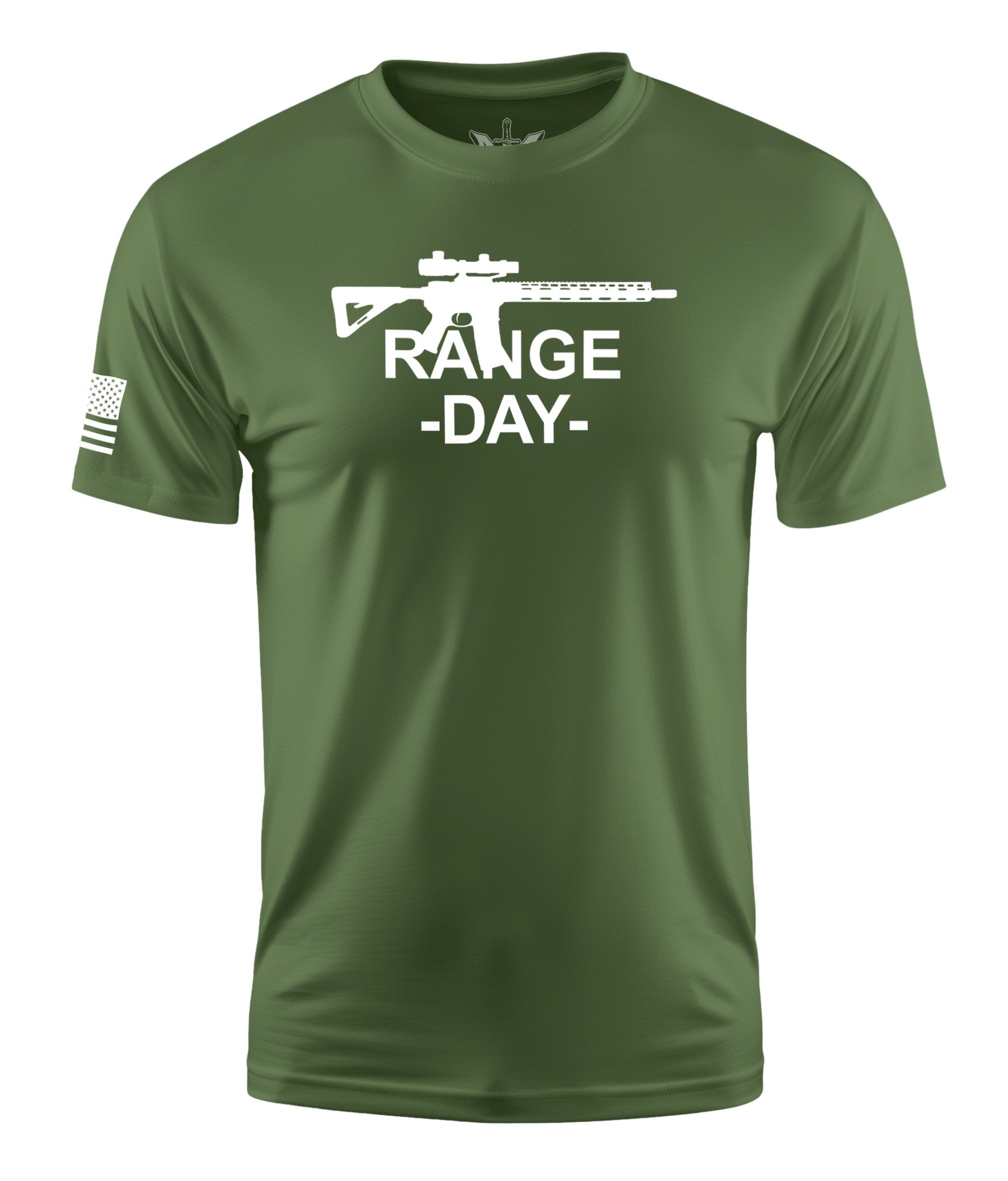 Range Day Short Sleeve Shirt Apparel and Accessories Military Green Cotton