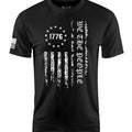 We The People Flag 1776 Betsy Short Sleeve Shirt Apparel and Accessories Black Cotton
