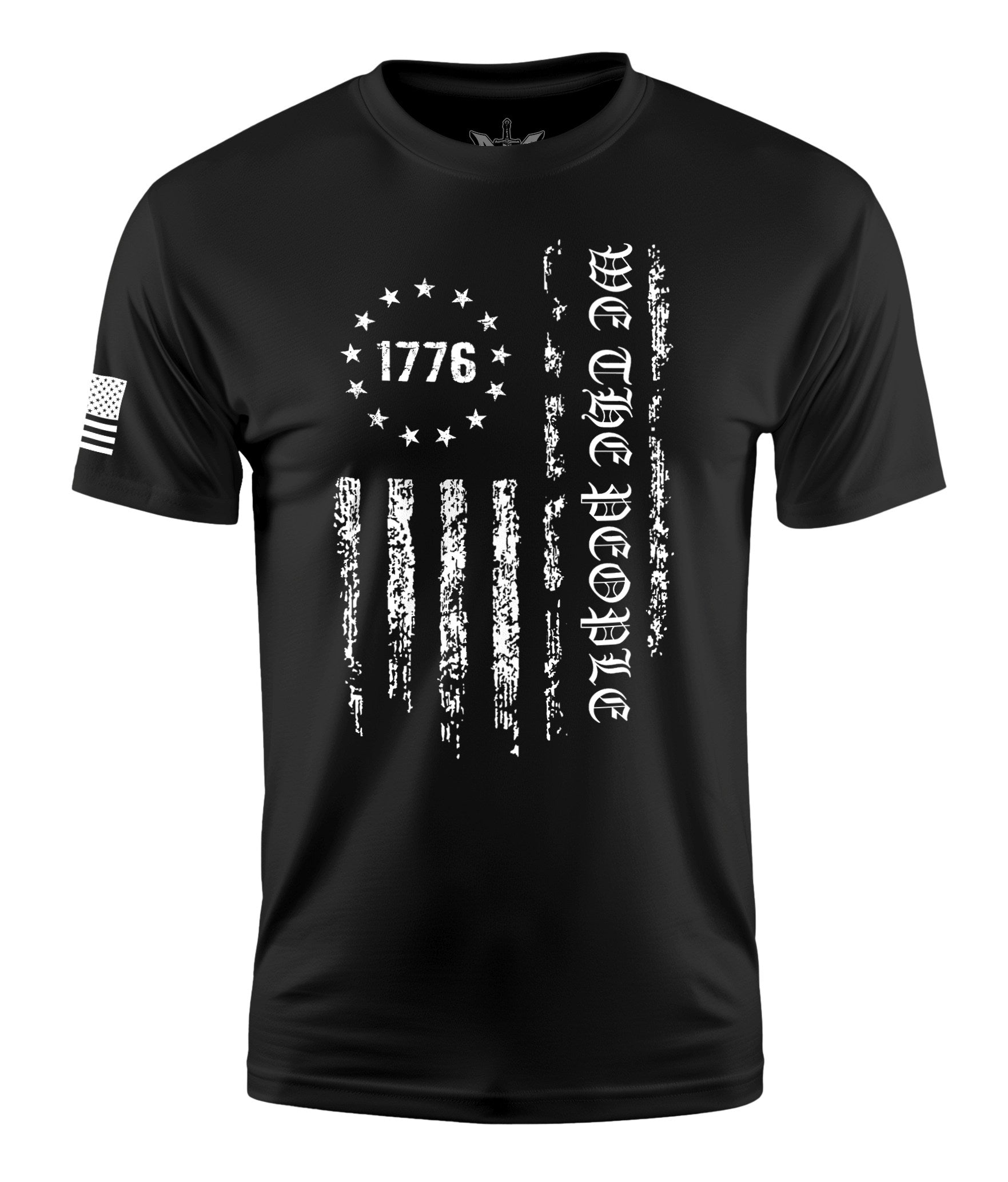 We The People Flag 1776 Betsy Short Sleeve Shirt Apparel and Accessories Black Cotton
