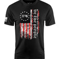 We The People Flag 1776 Betsy Color Short Sleeve Shirt Apparel and Accessories Black Cotton