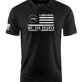 We The People Flag Stressed Short Sleeve Shirt Apparel and Accessories Black Cotton