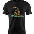 Gadsden Snake Short Sleeve Shirt Apparel and Accessories Black Cotton